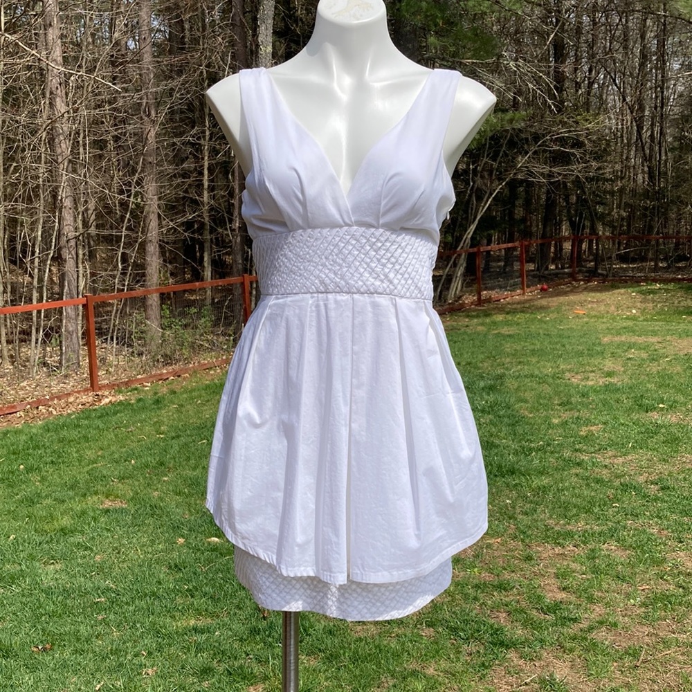 Minuet high waist plunge mini with matching underskirt and liner size L